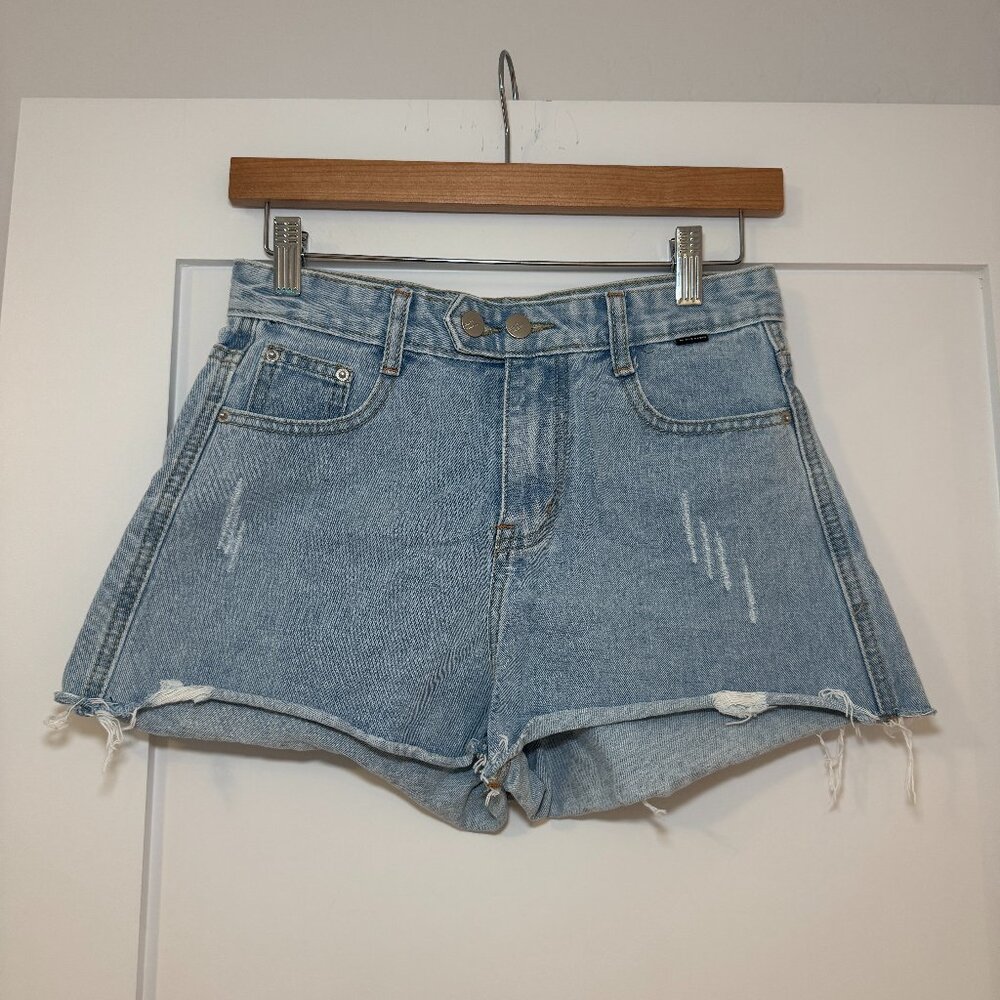 Denim Cutoff Distressed Shorts